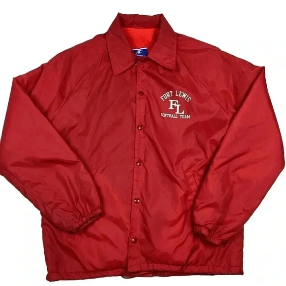 Vintage Champion Fort Lewis fleece lined windbreaker jacket - Picture 2 of 6